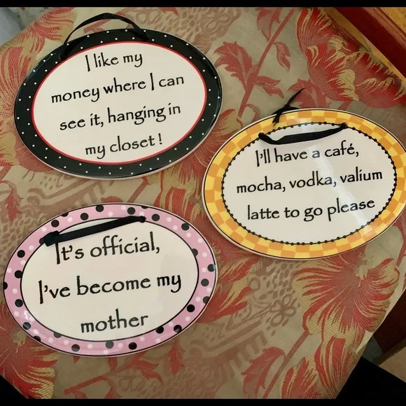 Set of 3, wall signs $12 - Picture 1 of 1